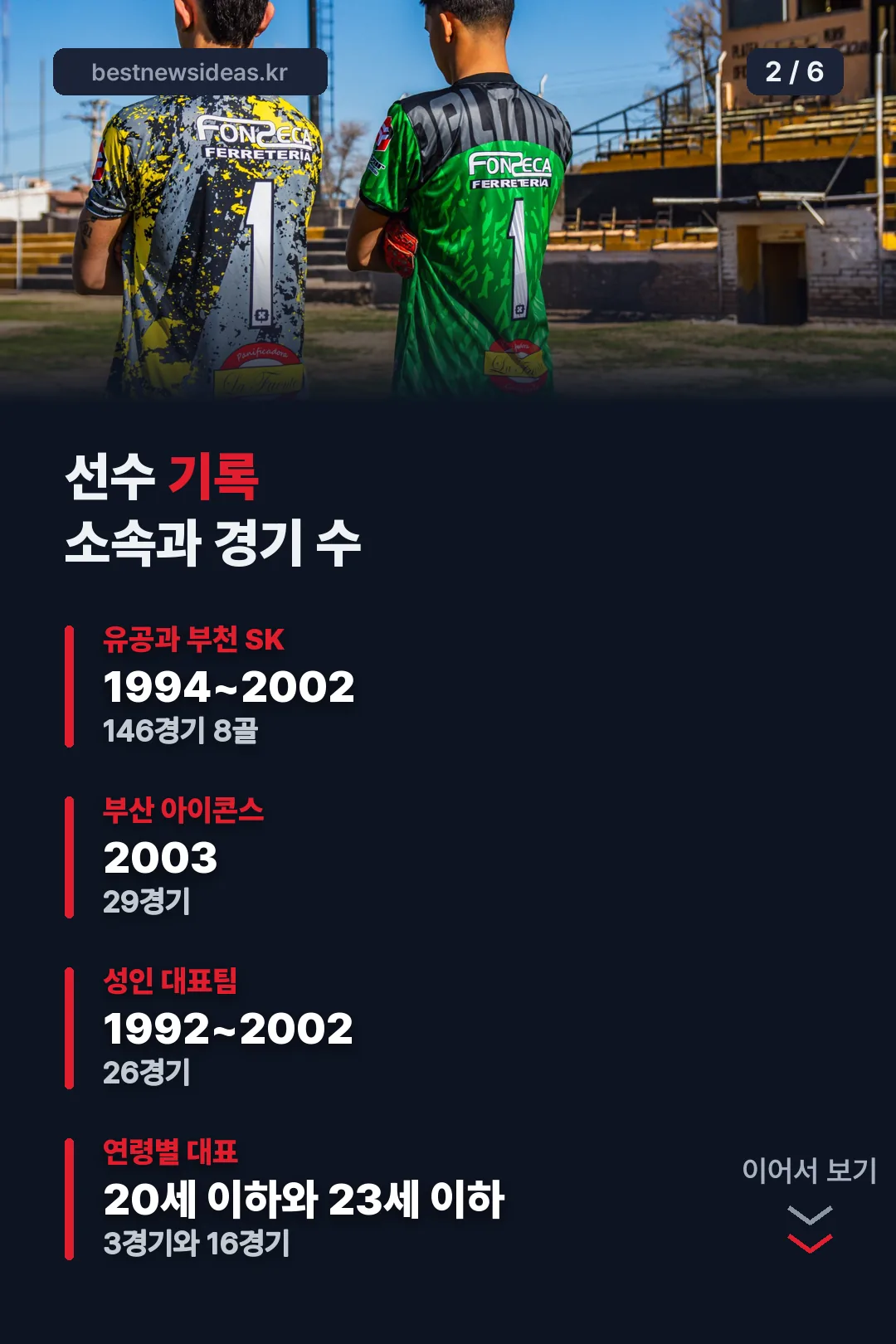 선수 기록 정리