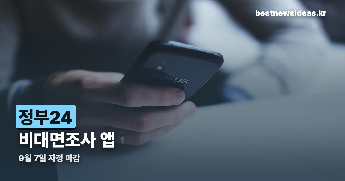 정부24 비대면조사 앱 정리 썸네일