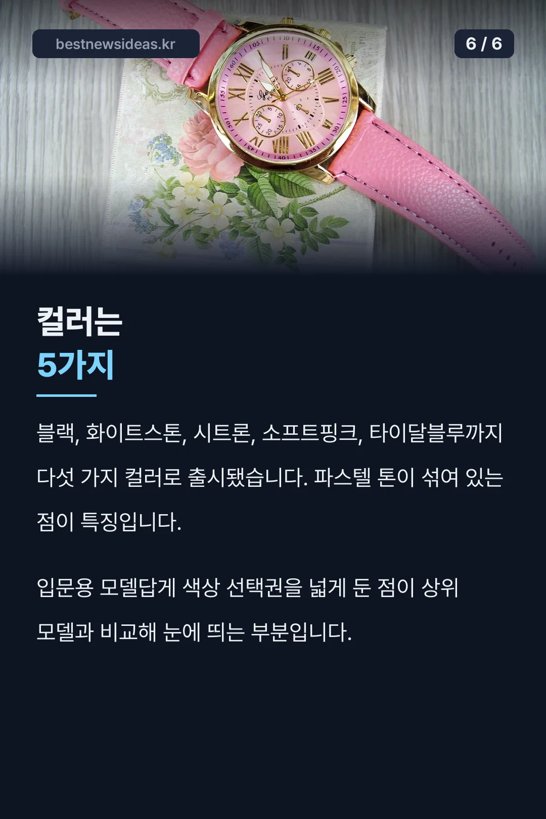 컬러 5가지 구성