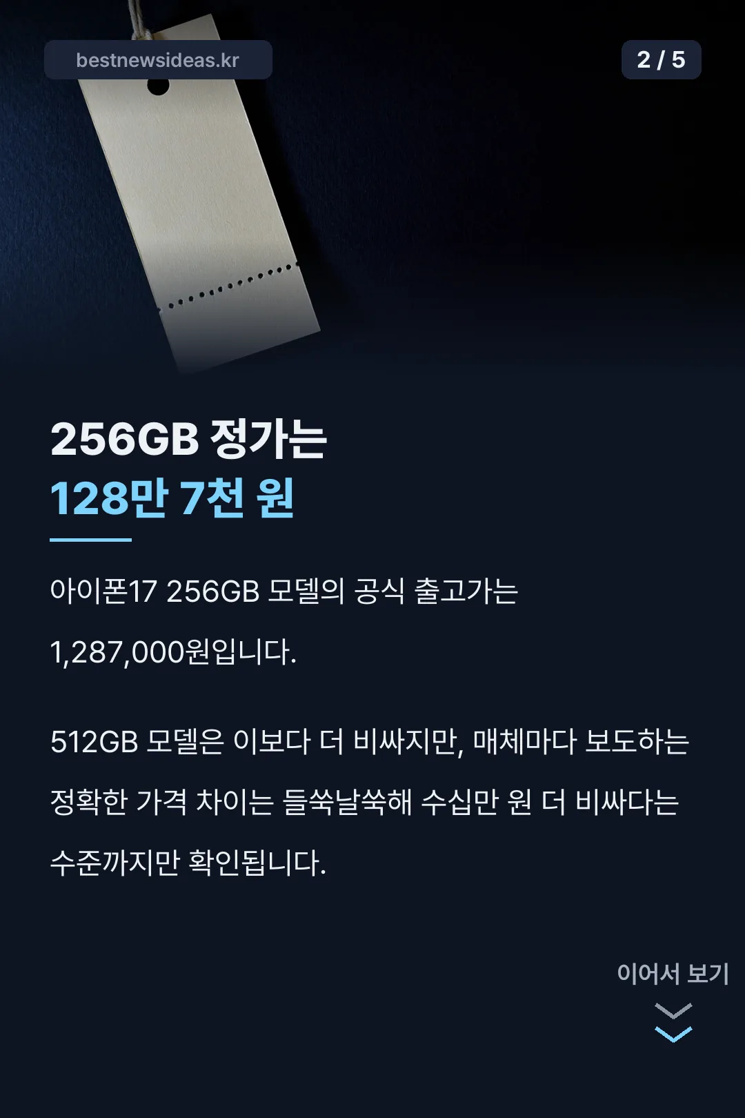 256GB 공식 정가